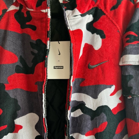 Supreme Nikr Arc Corduroy Hooded Jacket ( Red Camo ) - Picture 11 of 11